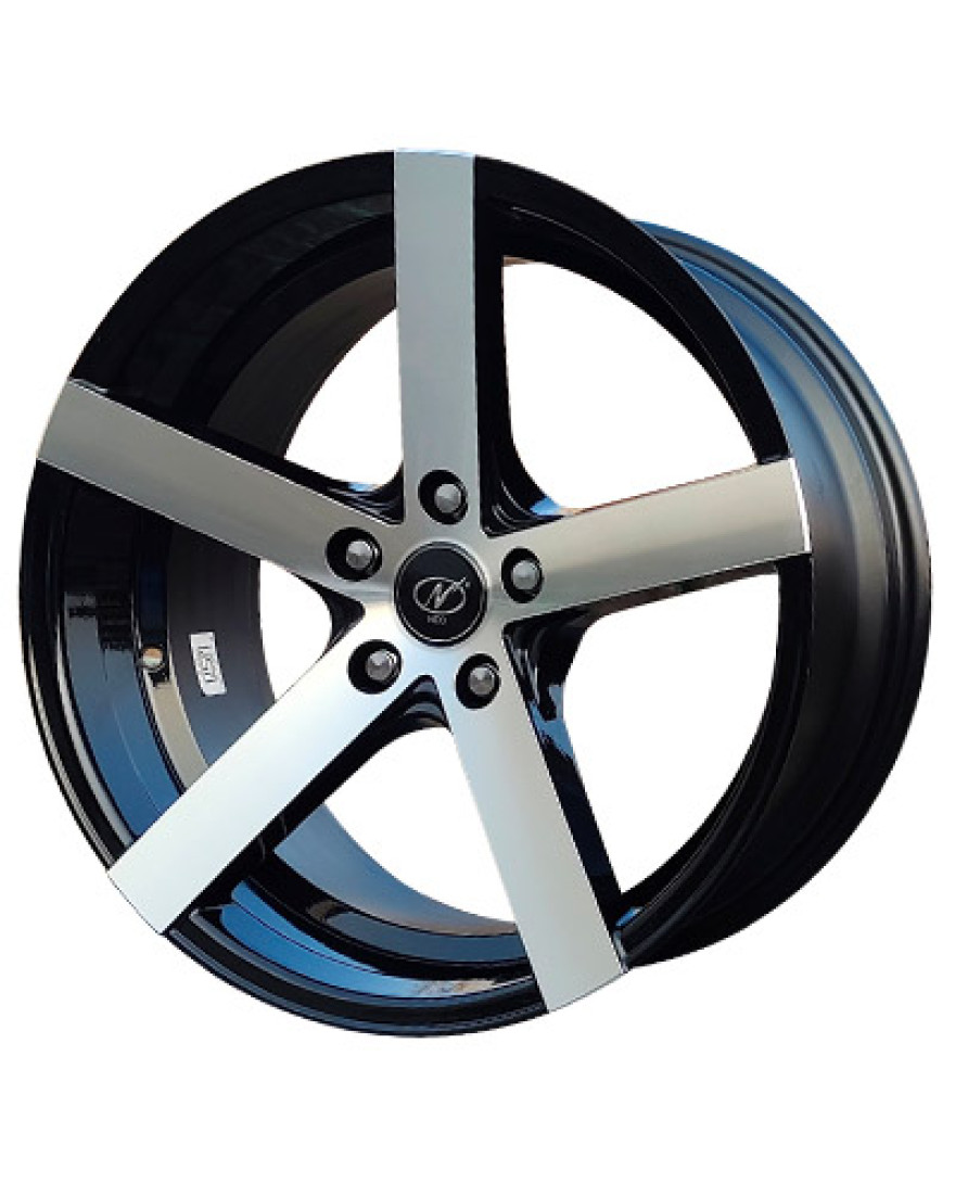 Techno in Black Machined finish. The Size of alloy wheel is 18x8.5 inch and the PCD is5x139.7(SET OF 4)